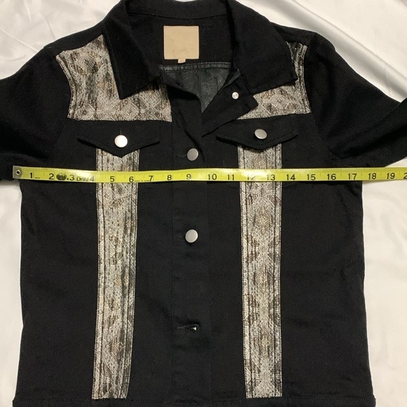 Chaser Black Denim Jacket M - Picture 8 of 12